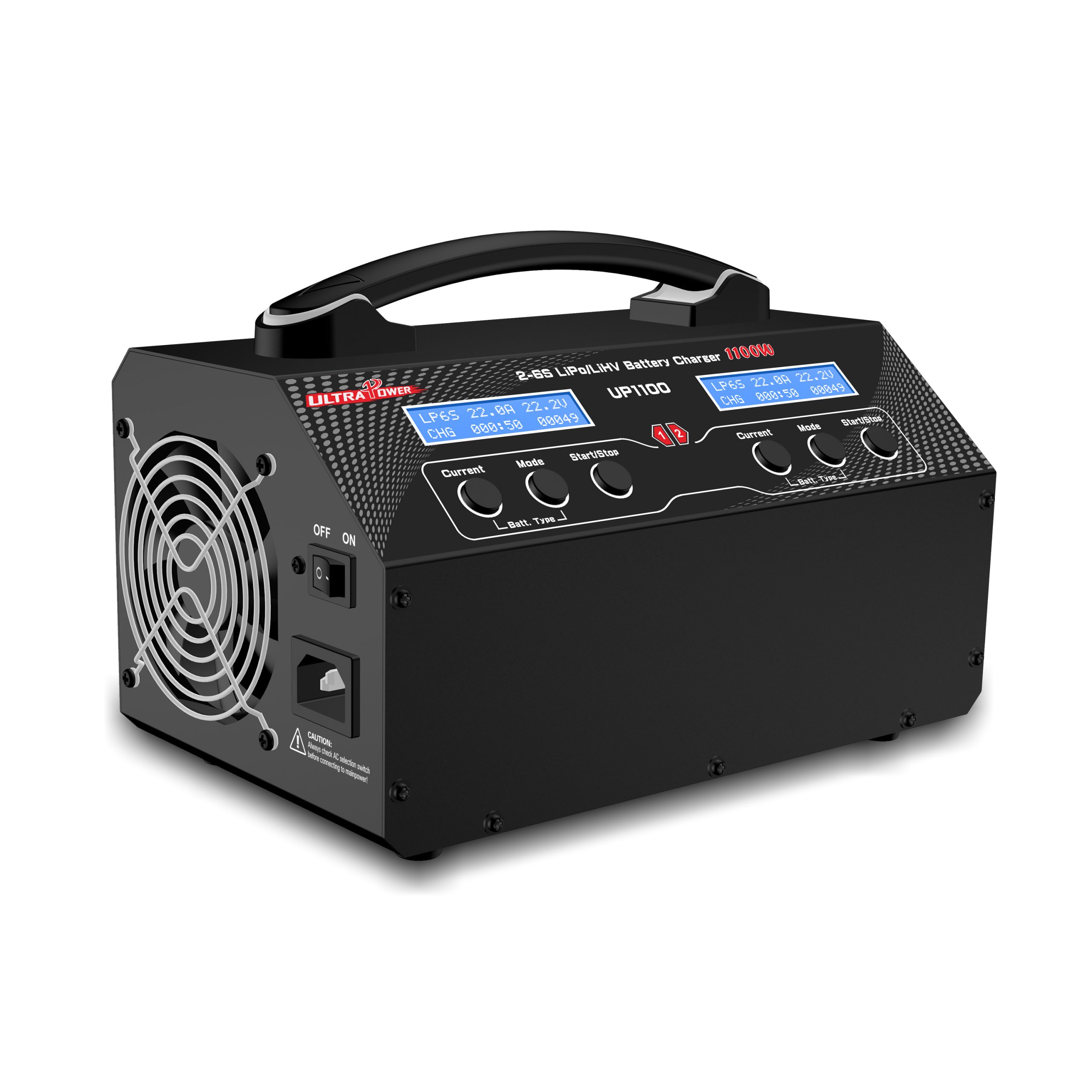 UP1100 charger Ultra Power 110V/220V 1100W  2-6S Dual Kanalen Lipo/Lihv Batterij balans Charger for UAV Drone