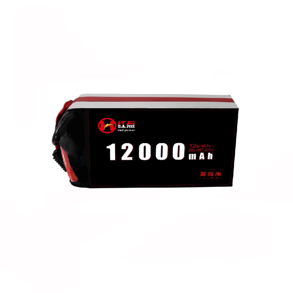12S 12000mah Li-HV battery 25C 45.6V with XT90 plug