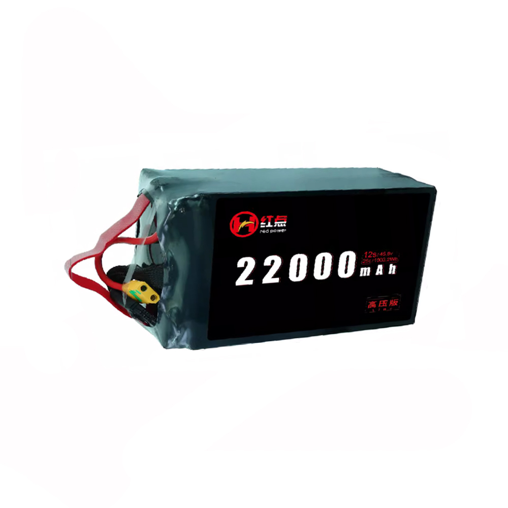 12S 22000mah Li-HV battery 25C 45.6V with XT90 plug