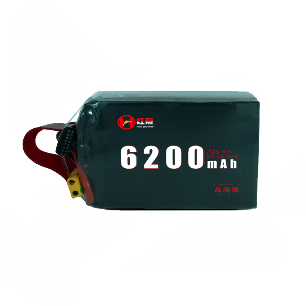12S 6200mah Li-HV battery 25C 45.6V with XT90 plug