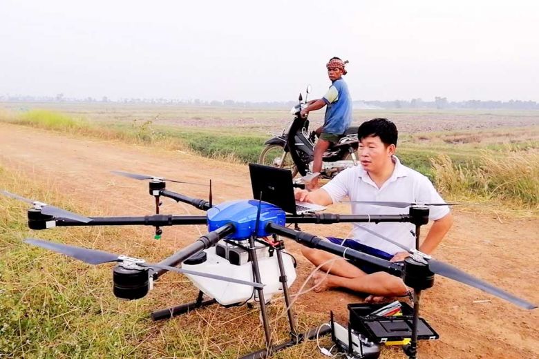 crop dusting drone