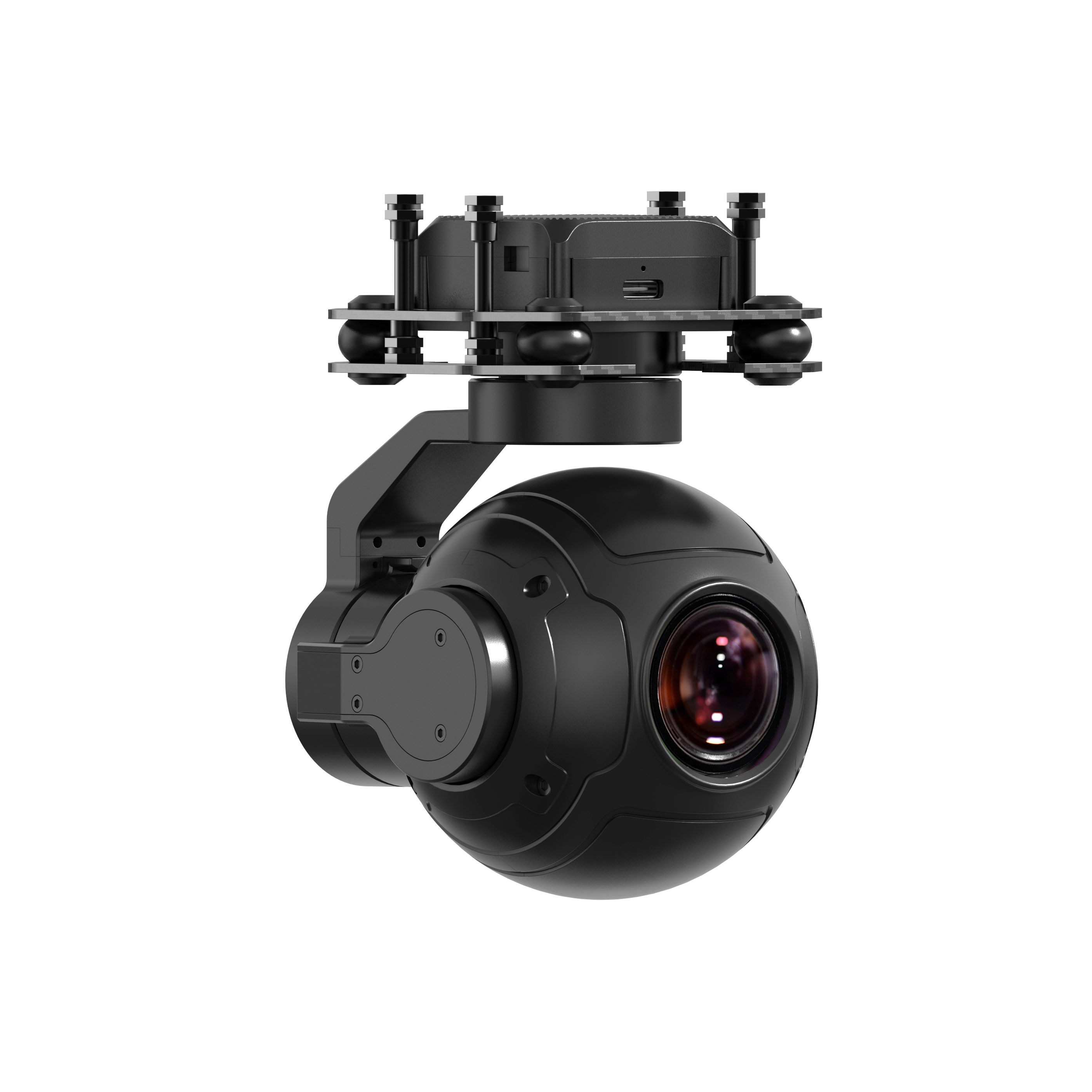 FD-ZR10 2K 4MP 10X Zoom Gimbal Camera with 2560×1440 HDR QHD Hybrid Night Vision 3-Axis Stabilizer Lightweight for Drone Mapping Suvery Inspection