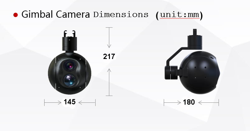 FDC503 30X Dual Drone Gimbal day&night IR Camera